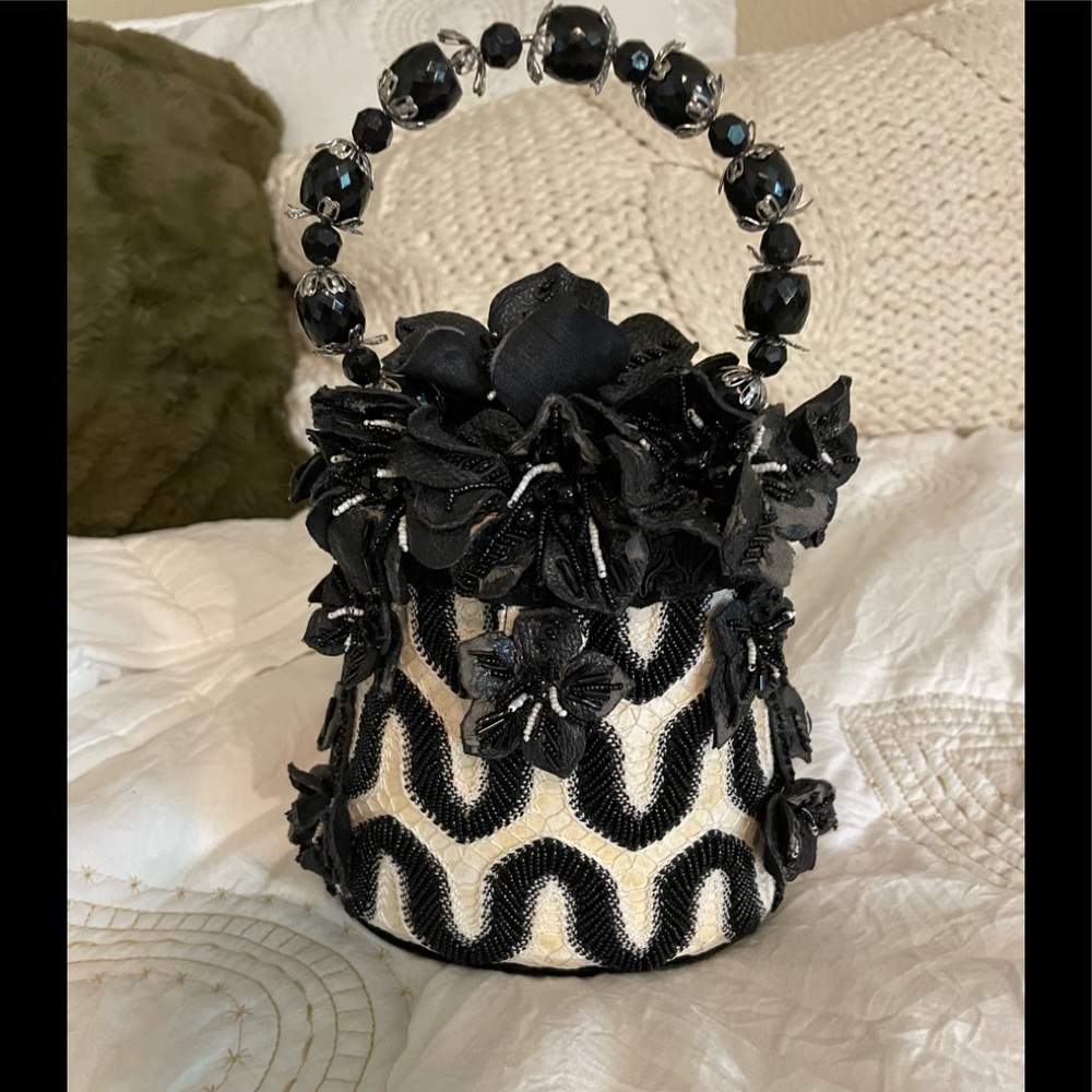 Authentic with Certification! Mary Francis unique clutch bag